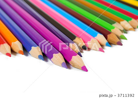 color pencils in a row 3711392