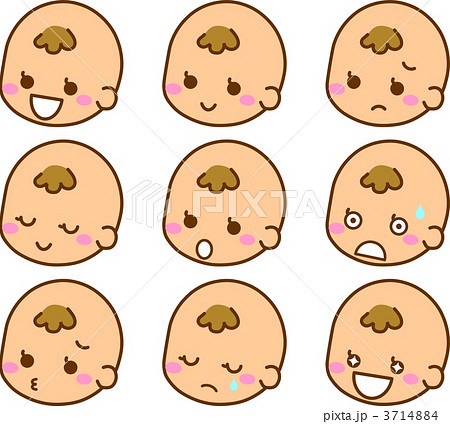 赤ちゃん　表情　アイコン 3714884