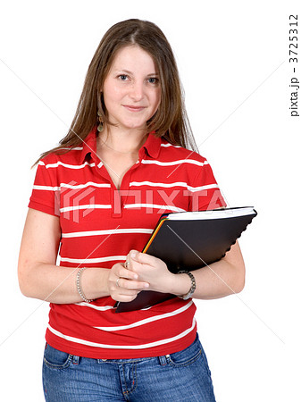 beautiful student with her notebook 3725312