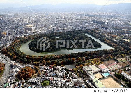 仁徳天皇陵を空撮 仁徳天皇陵を空撮 3726534