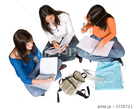 beautiful students studying on the floor beautiful students studying on the floor 3726721