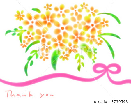 ブーケ 花 花束のイラスト素材 3730598 Pixta