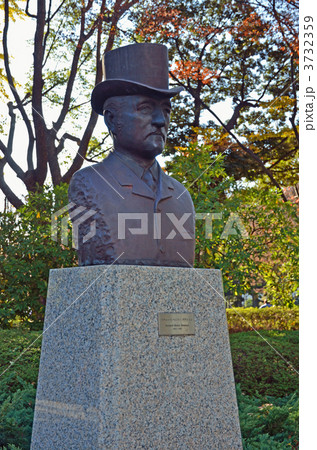 横浜散歩・横浜公園 ブラントン胸像 横浜散歩・横浜公園 ブラントン胸像 3732359