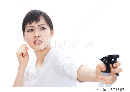 スプレーを持った女性 3733874