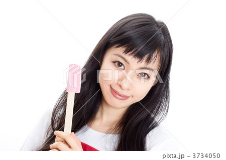 スパチュラを持った女性 スパチュラを持った女性 3734050