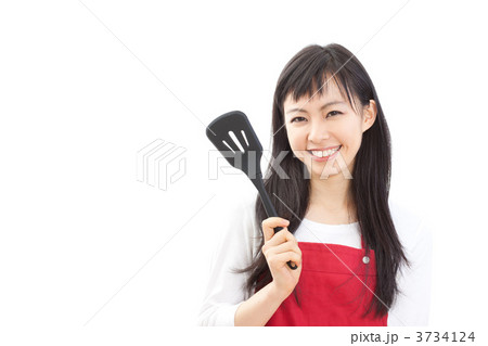 料理をする女性 料理をする女性 3734124