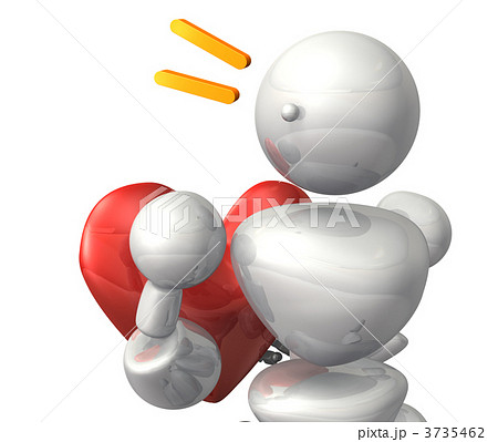 片想いを表す3DCGイラスト 3735462