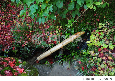 京都　詩仙堂のししおどし 3735619