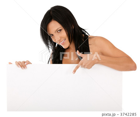 Woman with banner 3742285