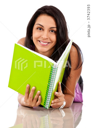 Female student isolated 3742393