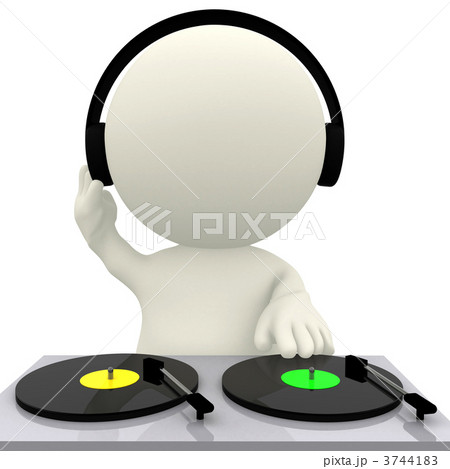3d Djのイラスト素材