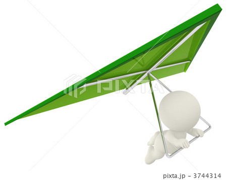 3D man paragliding 3D man paragliding 3744314