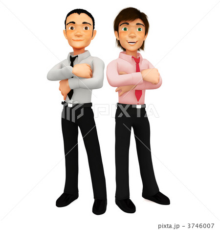 3D successful business men 3746007