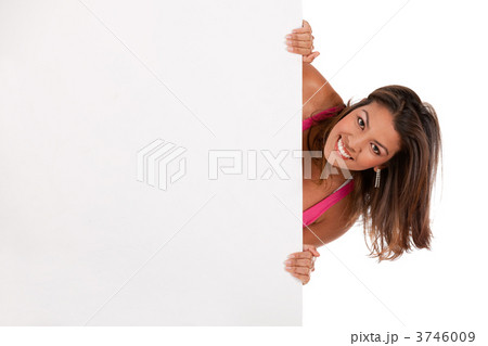 Woman with a banner 3746009