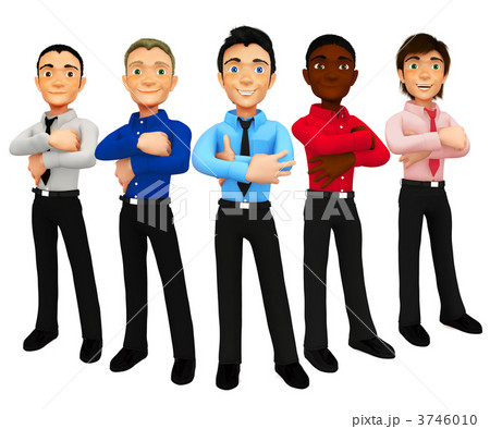 3D group of business men 3746010