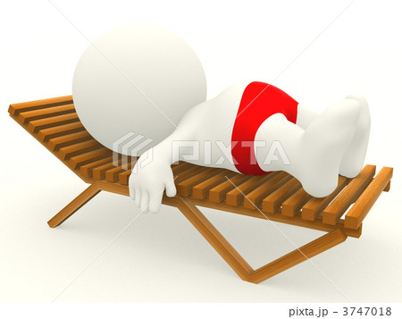 3D man in a sunbed 3747018