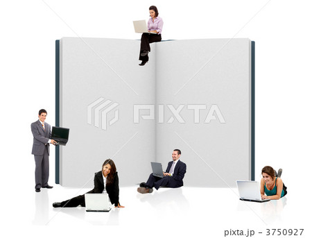 Business people with a book 3750927