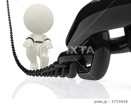 3D charater with a chain 3753649