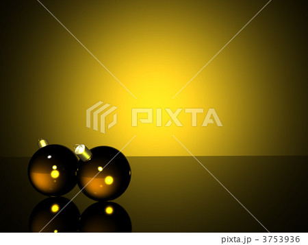 christmas balls in yellow 3753936