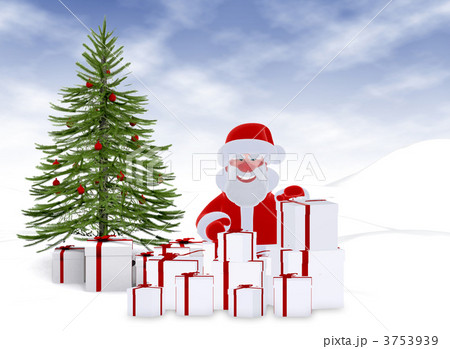 christmas card - 3d illustration christmas card - 3d illustration 3753939