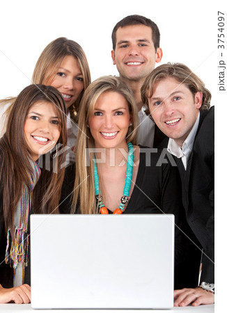 Business people with a computer Business people with a computer 3754097