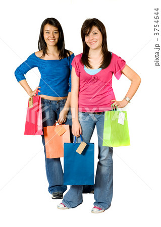 beautiful girls with shopping bags 3754644