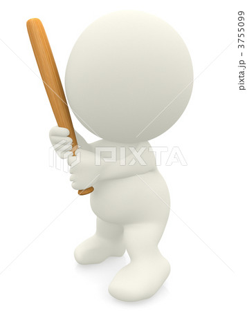3D man ready to bat 3755099