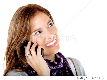Woman talking on the phone 3755187