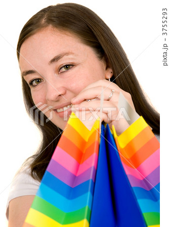 beautiful woman with shopping bags 3755293