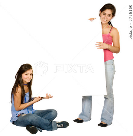 girls with a white board 3756160