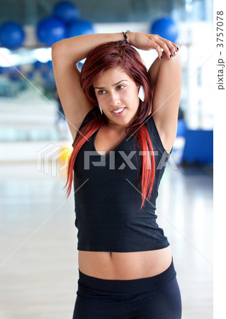 Woman stretching 3757078