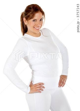 Beautiful woman in white 3757143