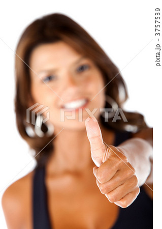 Woman with thumbs up Woman with thumbs up 3757539