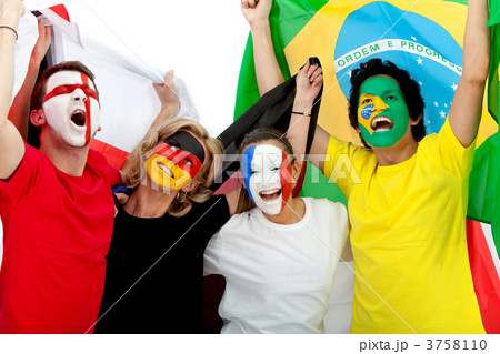 Football fans portrait 3758110