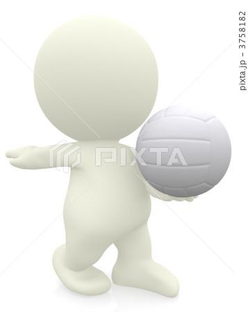 3D Volleyball player 3758182
