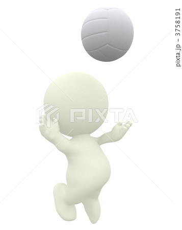 3D Volleyball player 3D Volleyball player 3758191