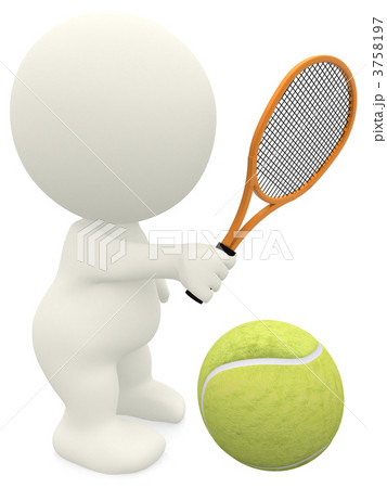 3D Tennis player 3758197