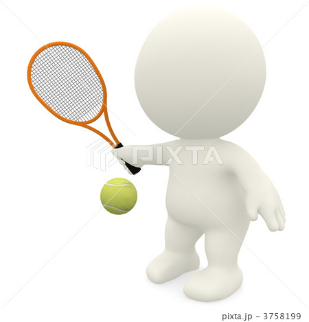 3D Tennis player 3758199