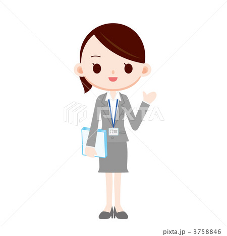 セールスレディ のイラスト素材 [3758846] PIXTA