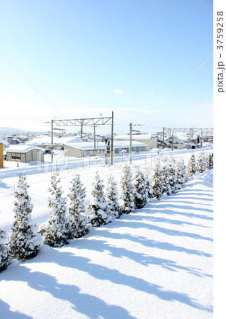 雪の線路 雪の線路 3759258