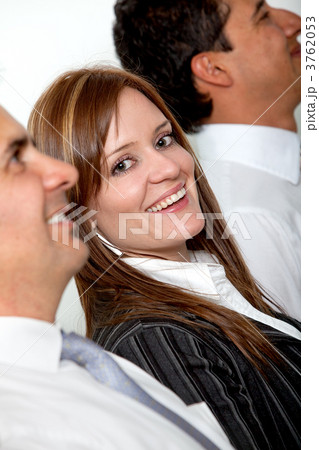 Business group in a row 3762053