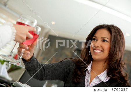 Woman toasting 3762057