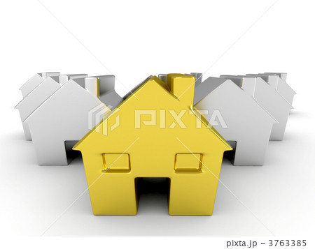 Golden house among silver 3763385