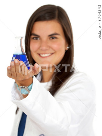 female doctor using test tubes 3764243