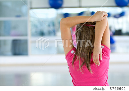 Woman stretching Woman stretching 3766692