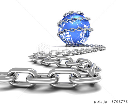 chain around earth chain around earth 3768778