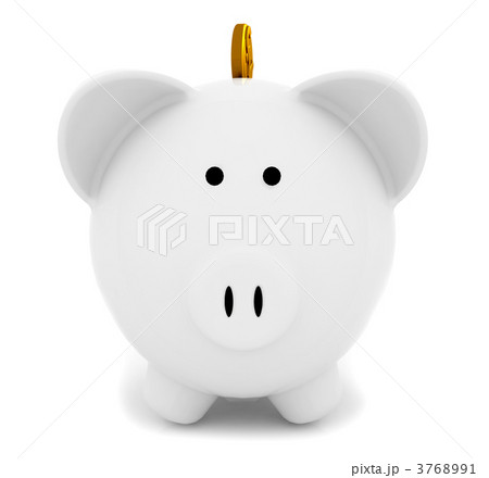 Piggybank with a coin 3768991