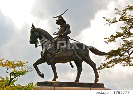 伊達政宗の騎馬像（仙台城／宮城県仙台市青葉区） 3769277