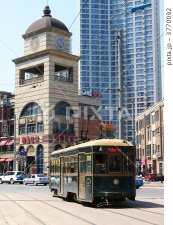 中国　大連　路面電車 3770092