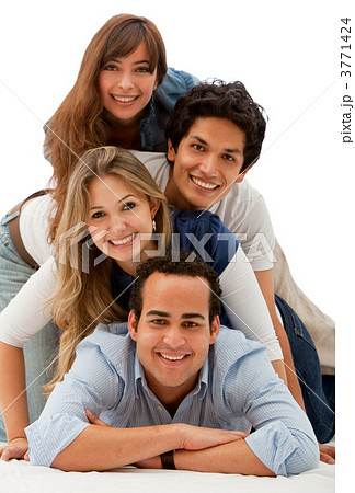 Happy group of friends 3771424